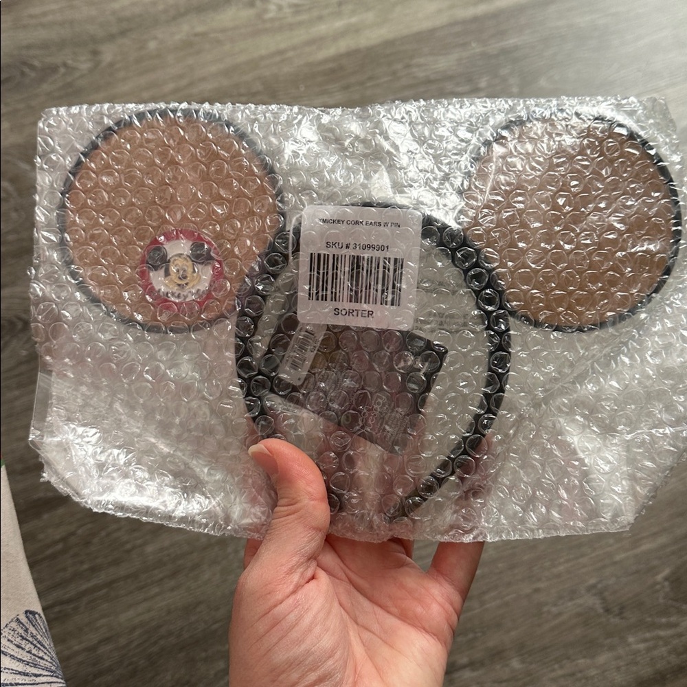 Disney Mickey Mouse Revised Cork Ears with Pin. - Picture 3 of 4